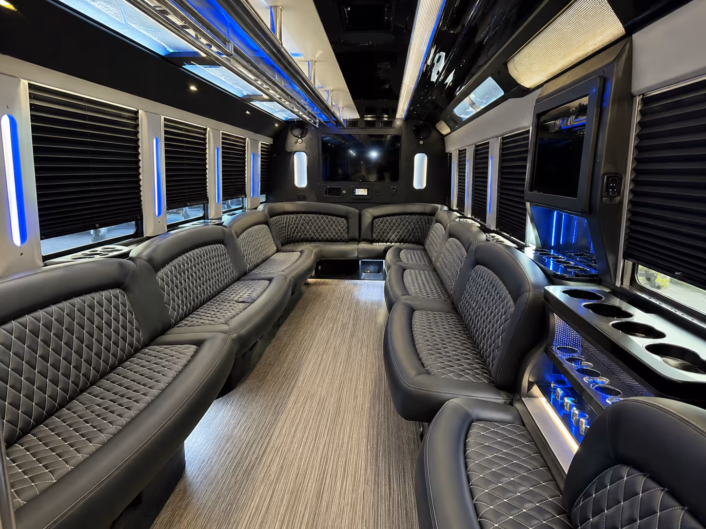 party buses that make the ride to the venue half the fun